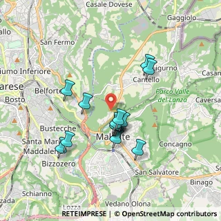 Mappa Via Baraggia, 21046 Malnate VA, Italia (1.51571)