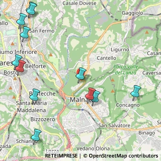 Mappa Via Baraggia, 21046 Malnate VA, Italia (3.03417)