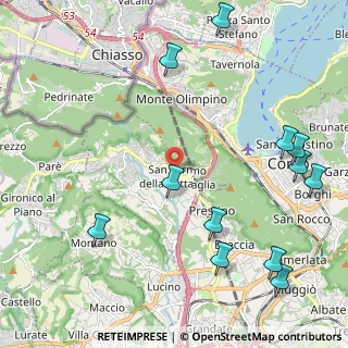 Mappa Via Montelatici, 22020 San Fermo della Battaglia CO, Italia (2.755)