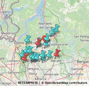 Mappa Via del Brughetto, 23861 Cesana Brianza LC, Italia (12.11895)