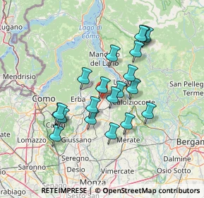 Mappa Via del Brughetto, 23861 Cesana Brianza LC, Italia (12.109)