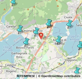 Mappa Via del Brughetto, 23861 Cesana Brianza LC, Italia (2.91)