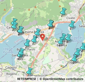 Mappa Via del Brughetto, 23861 Cesana Brianza LC, Italia (2.316)
