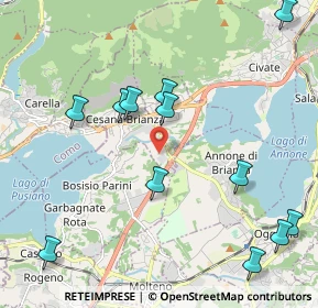 Mappa Via del Brughetto, 23861 Cesana Brianza LC, Italia (2.4075)