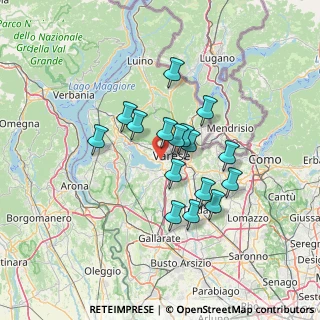 Mappa Via Renato Simoni, 21100 Varese VA, Italia (10.72438)