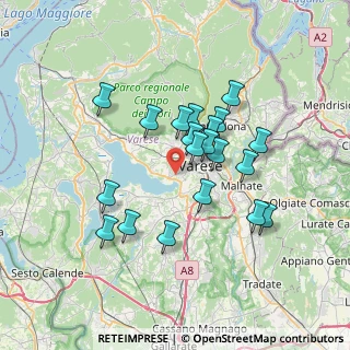 Mappa Via Renato Simoni, 21100 Varese VA, Italia (6.036)