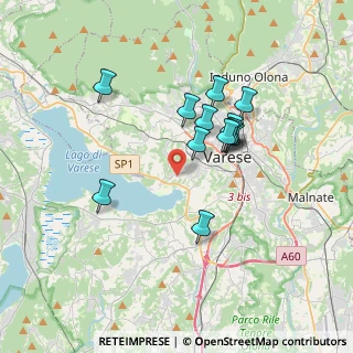 Mappa Via Renato Simoni, 21100 Varese VA, Italia (2.99923)
