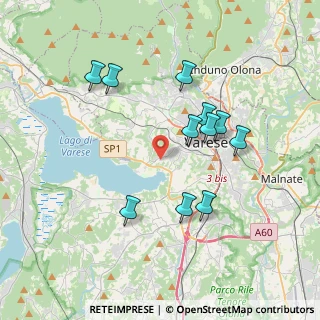 Mappa Via Renato Simoni, 21100 Varese VA, Italia (3.51727)