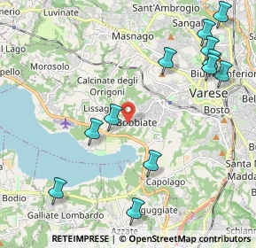 Mappa Via Renato Simoni, 21100 Varese VA, Italia (2.52333)