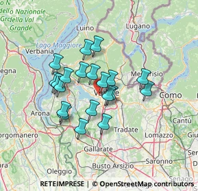 Mappa Via Campi D'Oro, 21100 Varese VA, Italia (10.4455)