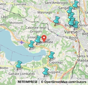 Mappa Via Campi D'Oro, 21100 Varese VA, Italia (2.50333)