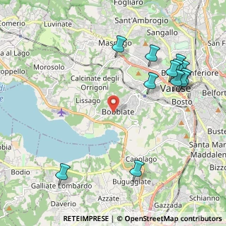Mappa Via Campi D'Oro, 21100 Varese VA, Italia (2.48583)