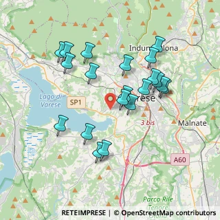Mappa Via Campi D'Oro, 21100 Varese VA, Italia (3.5525)