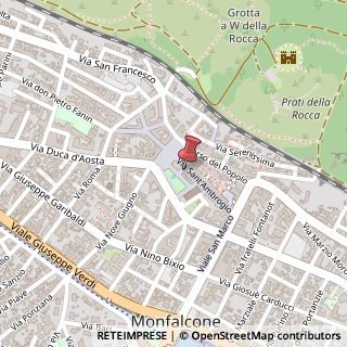 Mappa Via Sant'Ambrogio, 5, 34074 Monfalcone, Gorizia (Friuli-Venezia Giulia)