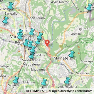 Mappa Via Molinazzo, 21100 Varese VA, Italia (3.01)