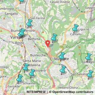Mappa Via Molinazzo, 21100 Varese VA, Italia (2.98769)