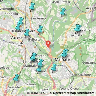 Mappa Via Molinazzo, 21100 Varese VA, Italia (2.48176)
