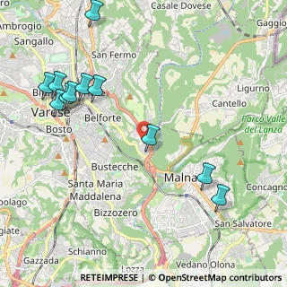 Mappa Via Molinazzo, 21100 Varese VA, Italia (2.50182)
