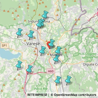 Mappa Via Molinazzo, 21100 Varese VA, Italia (4.22615)