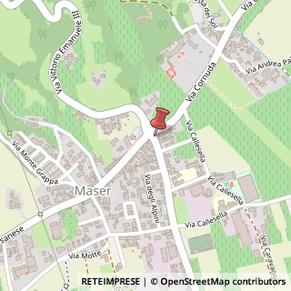 Mappa Piazza Roma, 2, 31030 Maser, Treviso (Veneto)