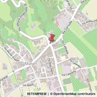 Mappa Piazza Roma, 1, 31010 Maser, Treviso (Veneto)