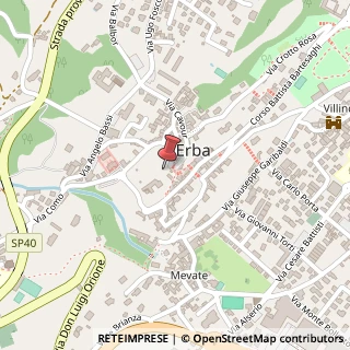 Mappa Via Chiesa Molinari, 18, 22036 Erba, Como (Lombardia)