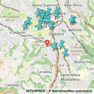 Mappa Via Giorgio Giulini, 21100 Varese VA, Italia (1.129)
