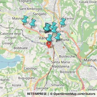 Mappa Via Giorgio Giulini, 21100 Varese VA, Italia (1.54182)