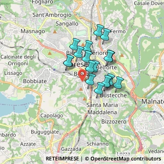 Mappa Via Giorgio Giulini, 21100 Varese VA, Italia (1.25333)