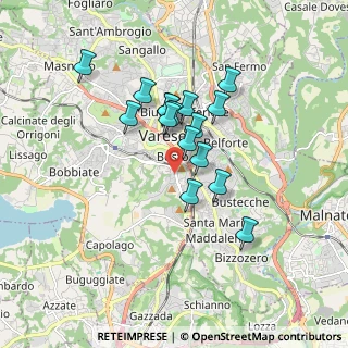 Mappa Via Giorgio Giulini, 21100 Varese VA, Italia (1.3725)