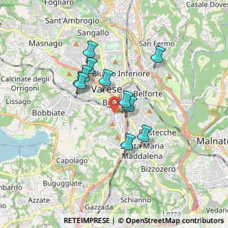 Mappa Via Giorgio Giulini, 21100 Varese VA, Italia (1.42182)