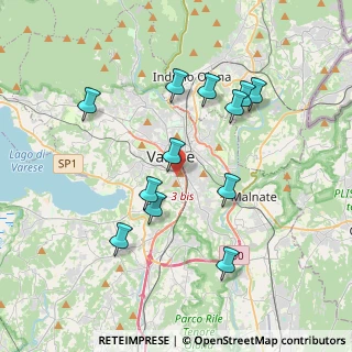 Mappa Via Giorgio Giulini, 21100 Varese VA, Italia (3.61917)