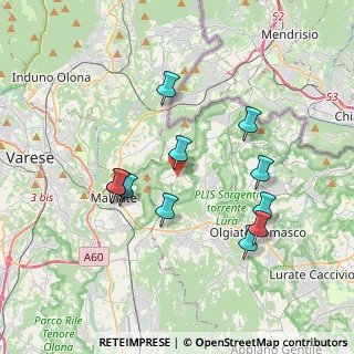 Mappa 22070 Cagno CO, Italia (3.48909)