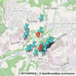 Mappa Via Giuseppe Mazzini, 24026 Cazzano Sant'Andrea BG, Italia (0.39615)