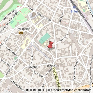 Mappa Via A. Diaz, 15, 22036 Erba, Como (Lombardia)