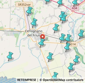 Mappa Via della Ferrovia Vecchia, 33052 Cervignano del Friuli UD, Italia (5.649)