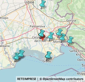 Mappa Via della Ferrovia Vecchia, 33052 Cervignano del Friuli UD, Italia (15.32385)