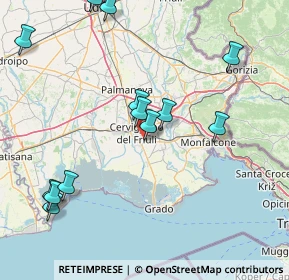 Mappa Via della Ferrovia Vecchia, 33052 Cervignano del Friuli UD, Italia (19.08143)
