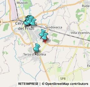 Mappa Via della Ferrovia Vecchia, 33052 Cervignano del Friuli UD, Italia (1.7595)