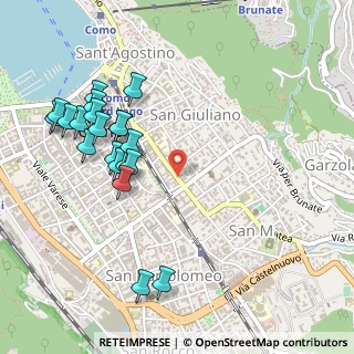 Mappa Via Dante Alighieri, 22100 Como CO, Italia (0.549)