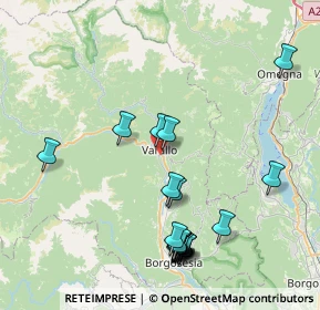 Mappa Via Frigiolini, 13019 Varallo VC, Italia (8.8805)