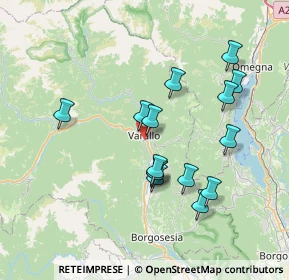 Mappa Via Frigiolini, 13019 Varallo VC, Italia (6.85867)