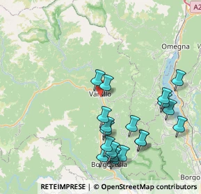 Mappa Via Frigiolini, 13019 Varallo VC, Italia (8.814)