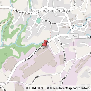 Mappa Via Cavaliere Pietro Radici, 17/B, 24026 Cazzano Sant'Andrea, Bergamo (Lombardia)
