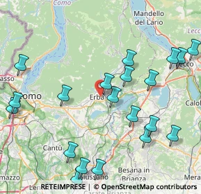 Mappa 22036 Erba CO, Italia (9.8815)