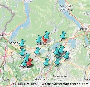 Mappa 22036 Erba CO, Italia (7.63389)