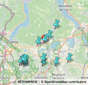 Mappa 22036 Erba CO, Italia (8.06143)