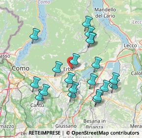 Mappa 22036 Erba CO, Italia (7.392)