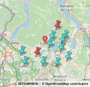 Mappa 22036 Erba CO, Italia (6.7375)