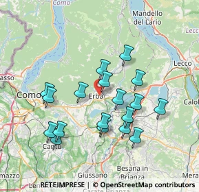 Mappa 22036 Erba CO, Italia (6.78944)